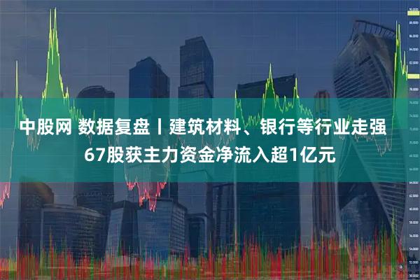 中股网 数据复盘丨建筑材料、银行等行业走强   67股获主力资金净流入超1亿元