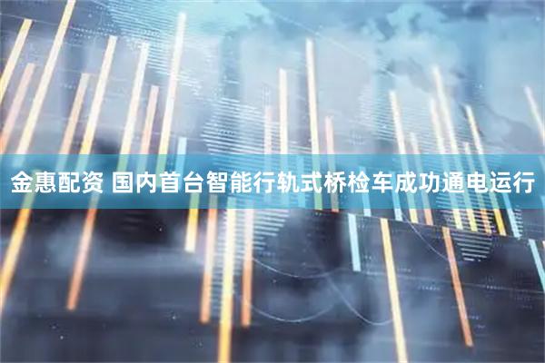 金惠配资 国内首台智能行轨式桥检车成功通电运行