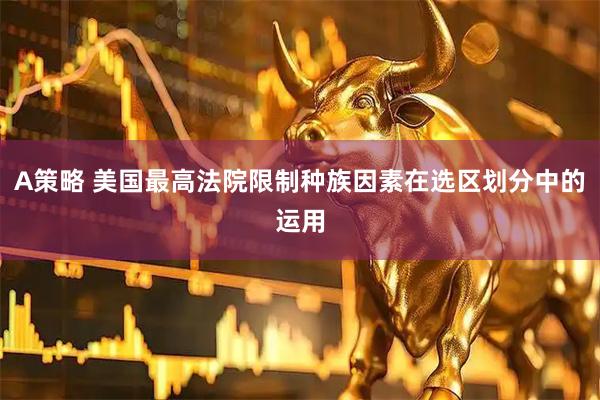 A策略 美国最高法院限制种族因素在选区划分中的运用